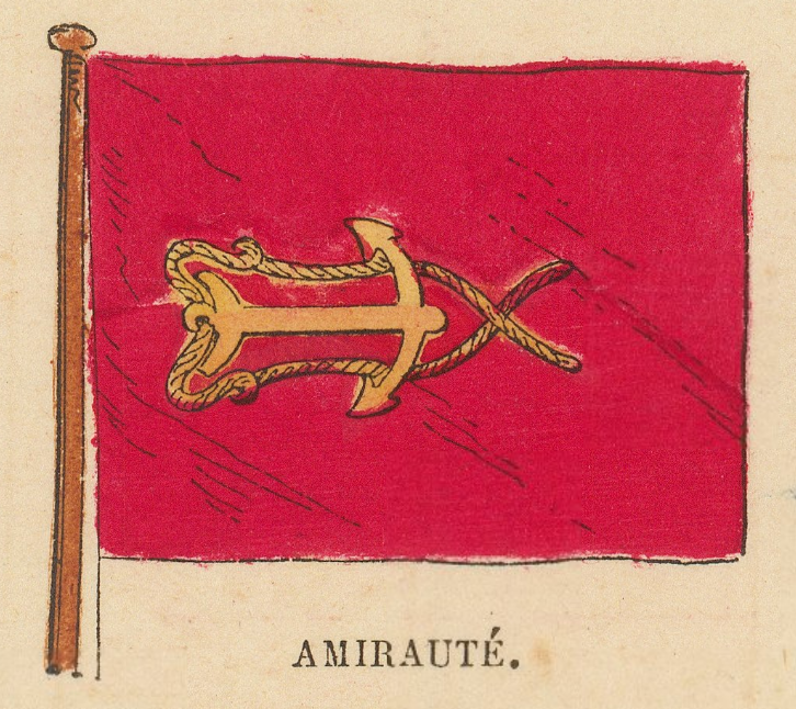 British Admiralty flag as printed on the plate